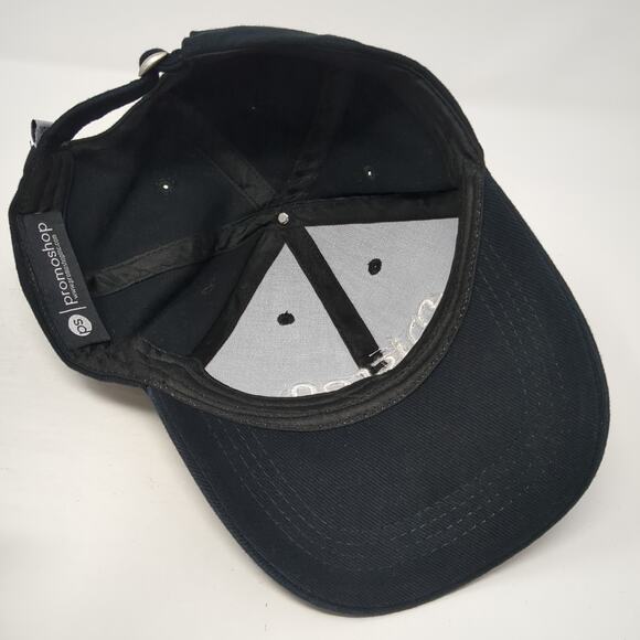 Micron Slideback Baseball Cap Black One Size Adjustable Embroidered Promo Shop - Picture 7 of 10